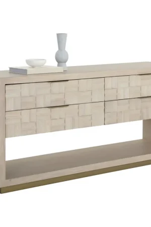 Akava Light Wash / Gold Dresser Budget
